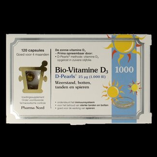 Pharma Nord Pharma Nord Bio vitamine D3 25mcg 1000IE 120 Capsules