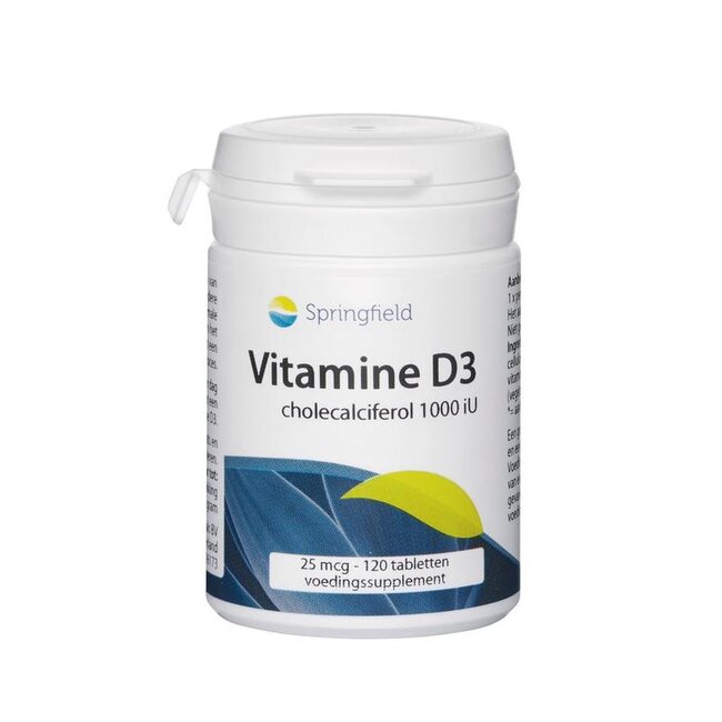 Springfield Vitamine D3 1000IU 120 Tabletten
