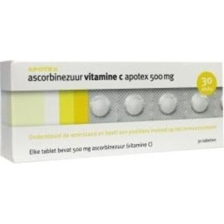 Apotex Apotex Ascorbinezuur vitamine C 500mg 30 Tabletten