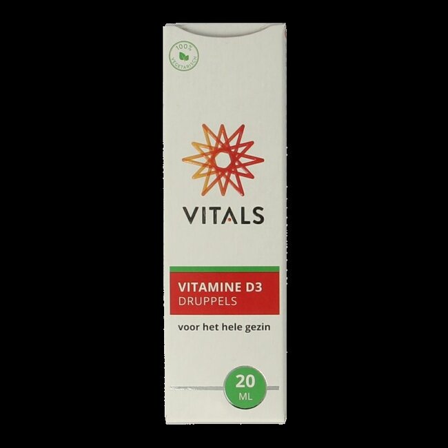 Vitals Vitamine D3 druppels 20 Milliliter