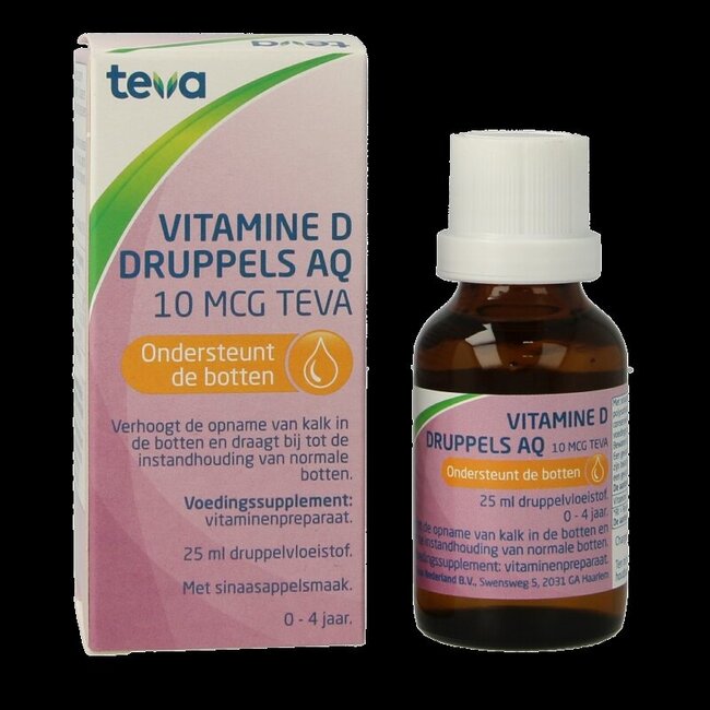 Teva Vitamine D AQ gouttes 10 mcg 25 ml