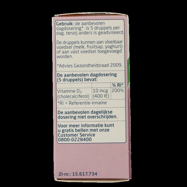 Teva Vitamine D AQ druppels 10 mcg 25 Milliliter