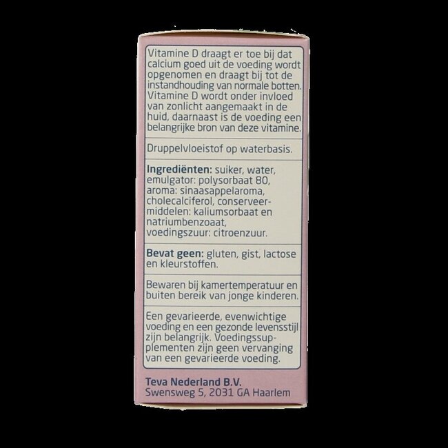 Teva Vitamine D AQ druppels 10 mcg 25 Milliliter