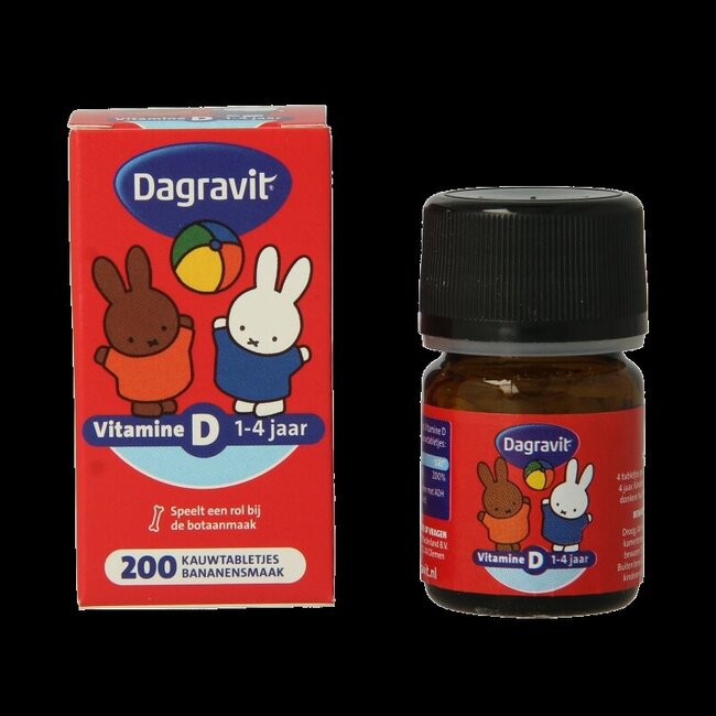 Dagravit Vitamine D tablet kids  200 Stuks