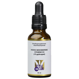Vital Cell Life Vital Cell Life Vitamine D3 15 mcg en gouttes 30 ml