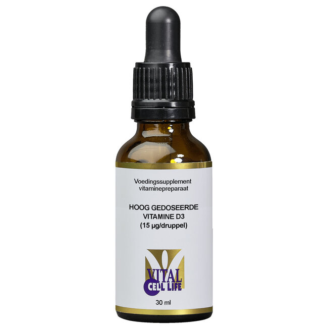 Vital Cell Life Vitamine D3 15mcg druppels 30 Milliliter