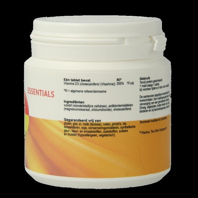 Plantina Vitamine D 400IE  120 Tabletten