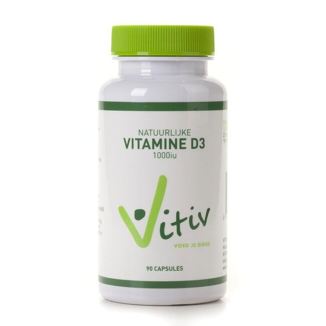 Vitiv Vitamine D3 1000IU 90 Capsules