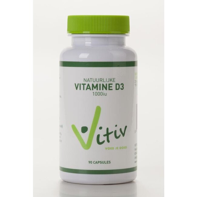 Vitiv Vitamine D3 1000IU 180 Capsules
