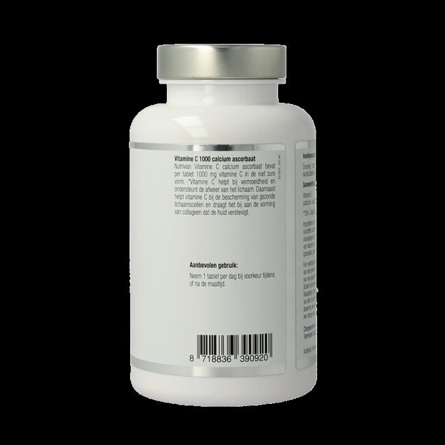 Nutrivian Vitamine C 1000 mg ascorbate de calcium 100 comprimés