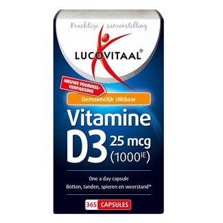 Lucovitaal Lucovitaal Vitamine D3 25mcg 365 Capsules