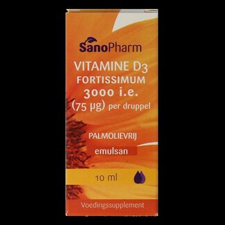 SanoPharm SanoPharm Vitamine D3 fortissimum Emulsan 10 Milliliter