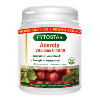Fytostar Acerola vitamine C 1000 120 Zuigtabletten