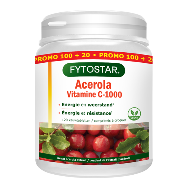 Acerola vitamine C 1000 120 Zuigtabletten