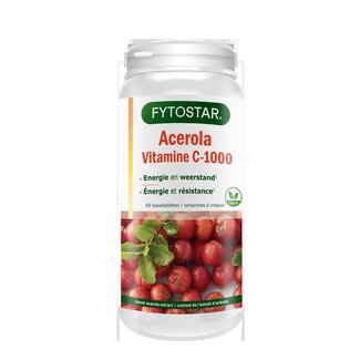 Fytostar Fytostar Vitamine C 1000 acerola 60 Zuigtabletten