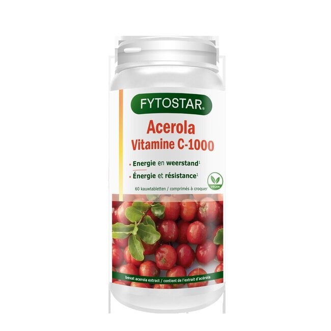 Fytostar Vitamine C 1000 acerola 60 Zuigtabletten