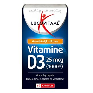 Lucovitaal Lucovitaal Vitamine D3 25mcg 60 Capsules