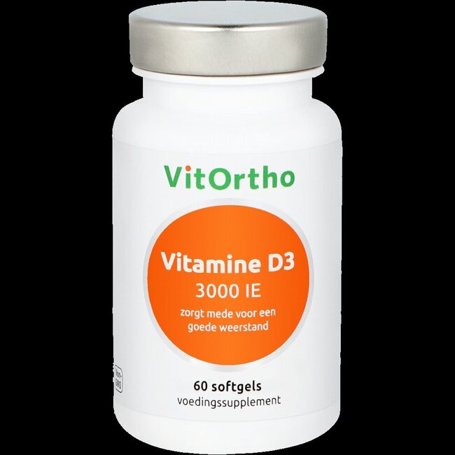 VitOrtho Vitamine D3 3000IE 60 Softgels