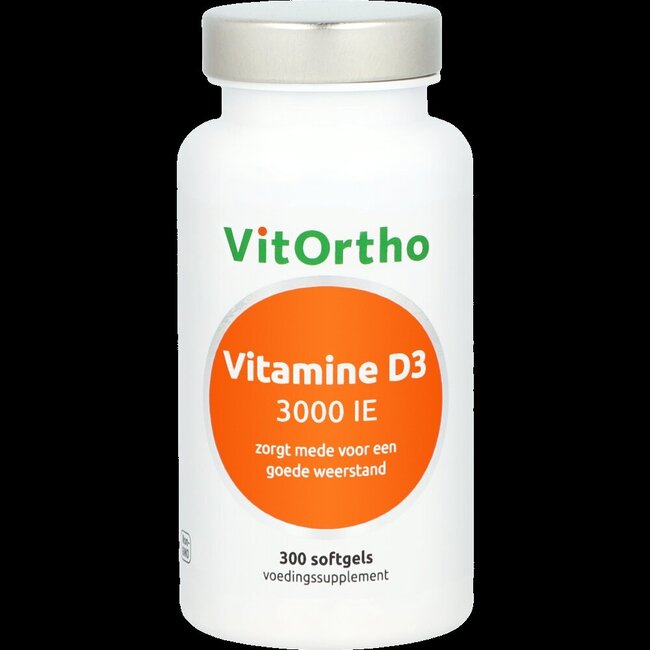 VitOrtho Vitamine D3 3000IE 300 Softgels