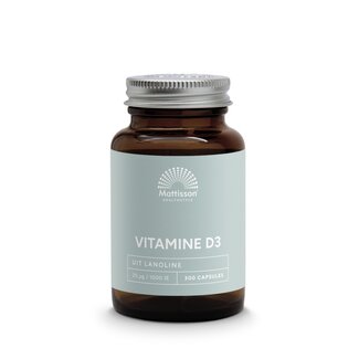 Mattisson Mattisson Absolute Vitamine D3 25mcg/1.000 IE 300 Softgels