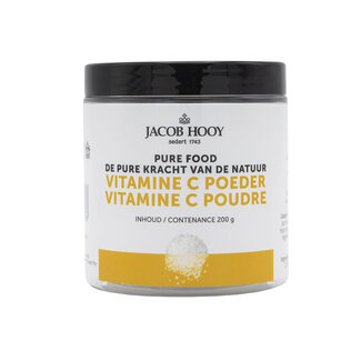 Jacob Hooy Jacob Hooy Pure food vitamine C poeder 200 Gram