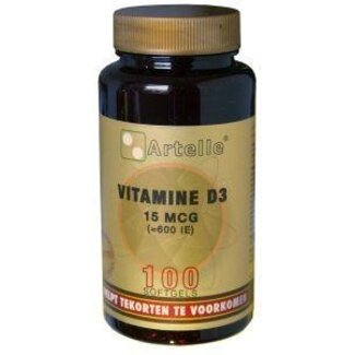 Artelle Artelle Vitamine D3 15mcg 100 Capsules