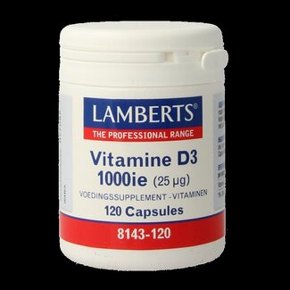 Lamberts Lamberts Vitamine D3 1000IE/25mcg 120 Capsules