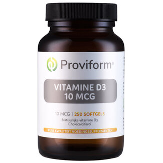 Proviform Proviform Vitamine D3 10mcg 250 Softgels