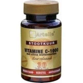 Artelle Artelle Vitamine C 1000mg/200mg bioflavonoiden stootkuur 30 Tabletten
