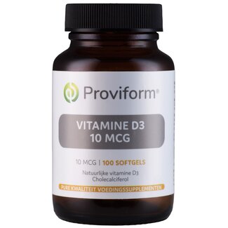 Proviform Proviform Vitamine D3 10mcg 100 Softgels