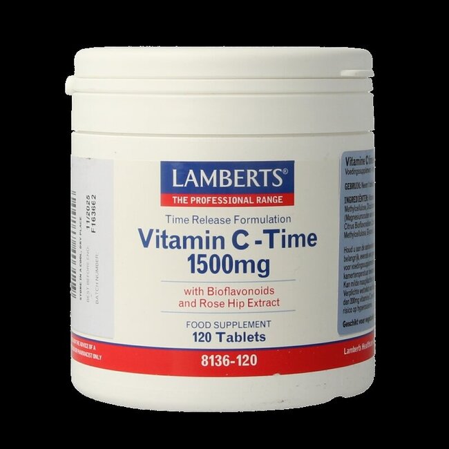 Lamberts Vitamine C 1500 Time release & bioflavonoiden 120 Tabletten