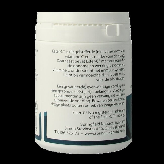 Springfield Ester-C gebufferde vitamine C 180 Vegetarische capsules