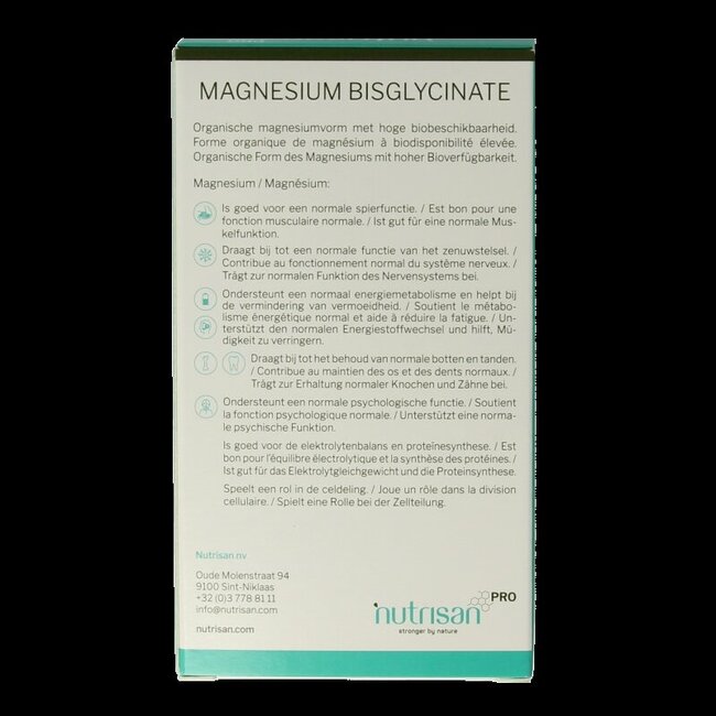 Orthonutrients Bisglycinate de magnésium 90 comprimés