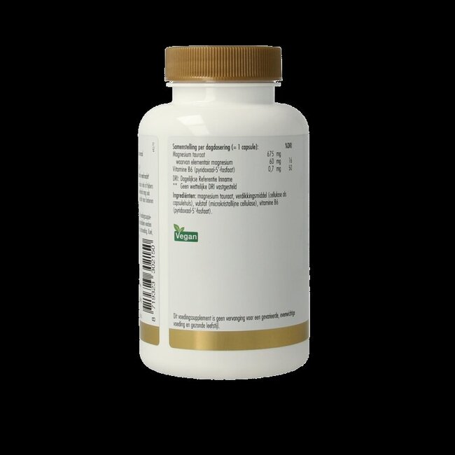 Golden Naturals Magnesium tauraat 90 Vegetarische capsules