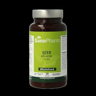 SanoPharm SanoPharm Fer 10mg wholefood 30 Capsules