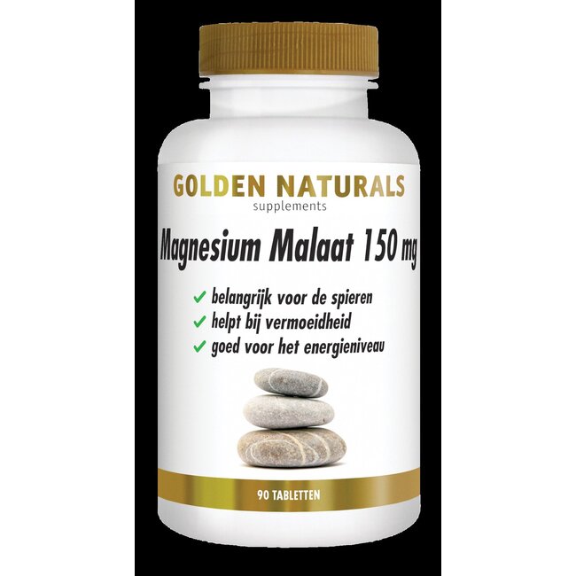 Golden Naturals Magnesium malaat vegan 90 Tabletten