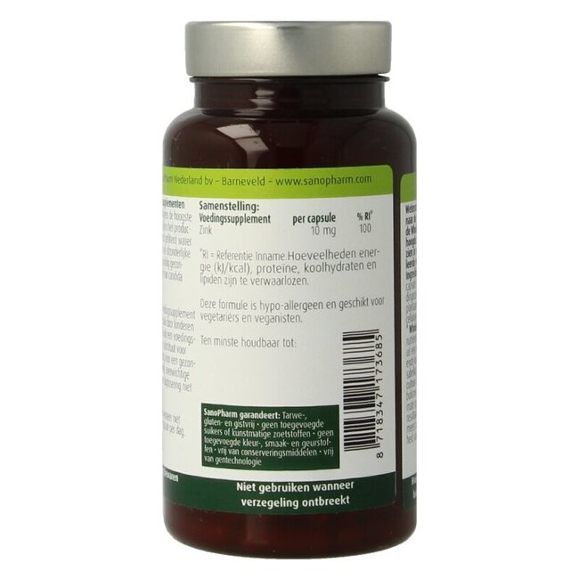 SanoPharm Zinc wholefood 30 Gélules