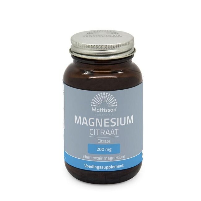 Mattisson Magnesium citraat 200mg 60 Tabletten
