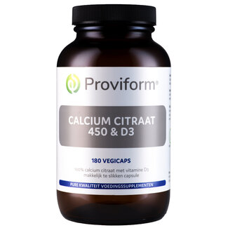 Proviform Proviform Calcium citraat 450 & D3 180 Vegetarische capsules