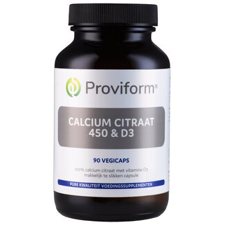 Proviform Proviform Calcium citraat 450 & D3 90 Vegetarische capsules