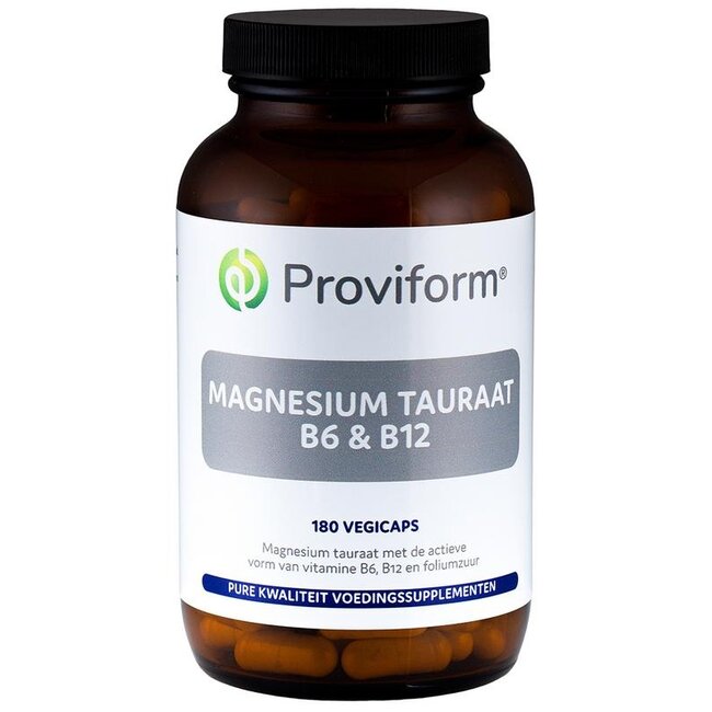 Proviform Magnesium tauraat B6 & B12 180 Vegetarische capsules