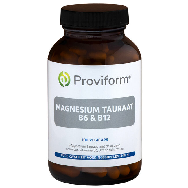 Proviform Magnesium tauraat B6 & B12 100 Vegetarische capsules