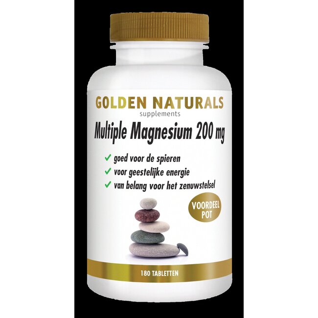 Golden Naturals Multiple magnesium 200mg 180 Tabletten