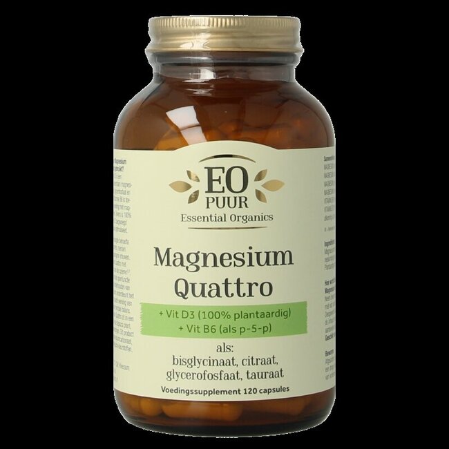 Essential Organ Magnesium quattro puur 120 Vegetarische capsules