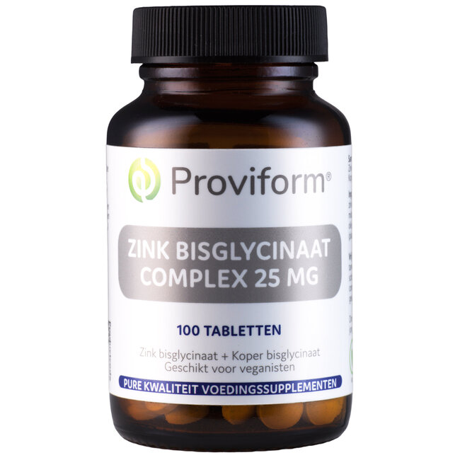 Proviform Zink bisglycinaat 25mg complex 100 Tabletten