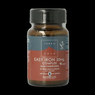Terranova Terranova Easy iron 20mg complex 50 Vegetarische capsules