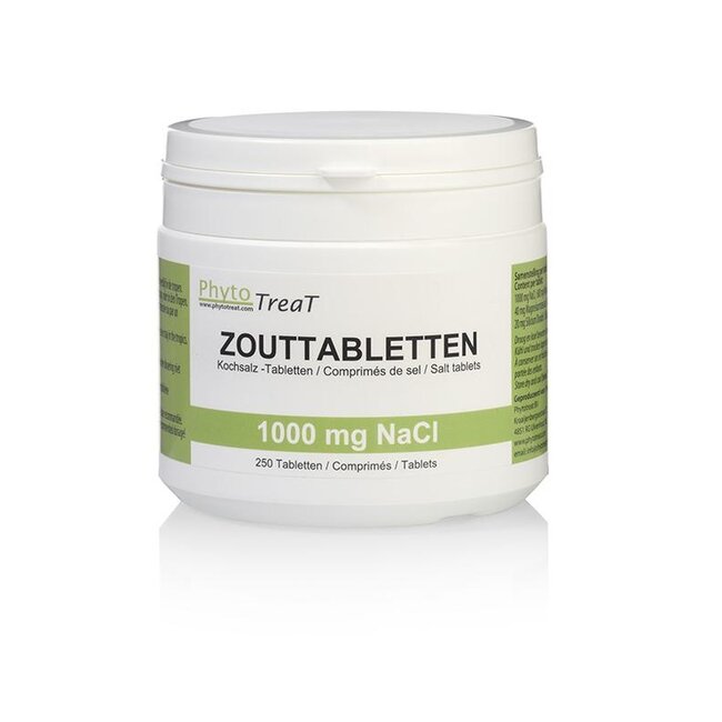 PhytoTreat Zouttabletten 1000mg NACL 250 Tabletten