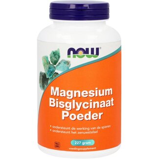 NOW NOW Magnesium bisglycinaat poeder 227 Gram