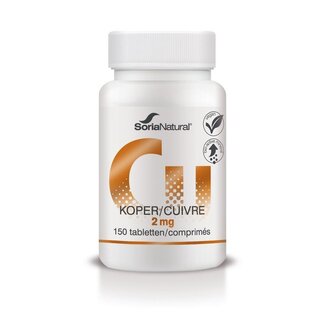 Soria Natural Soria Natural Koper 2mg bio-actief 150 Tabletten