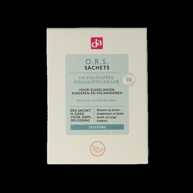 DA O.R.S. sachets sinaasappel/granaatappel 10 Stuks